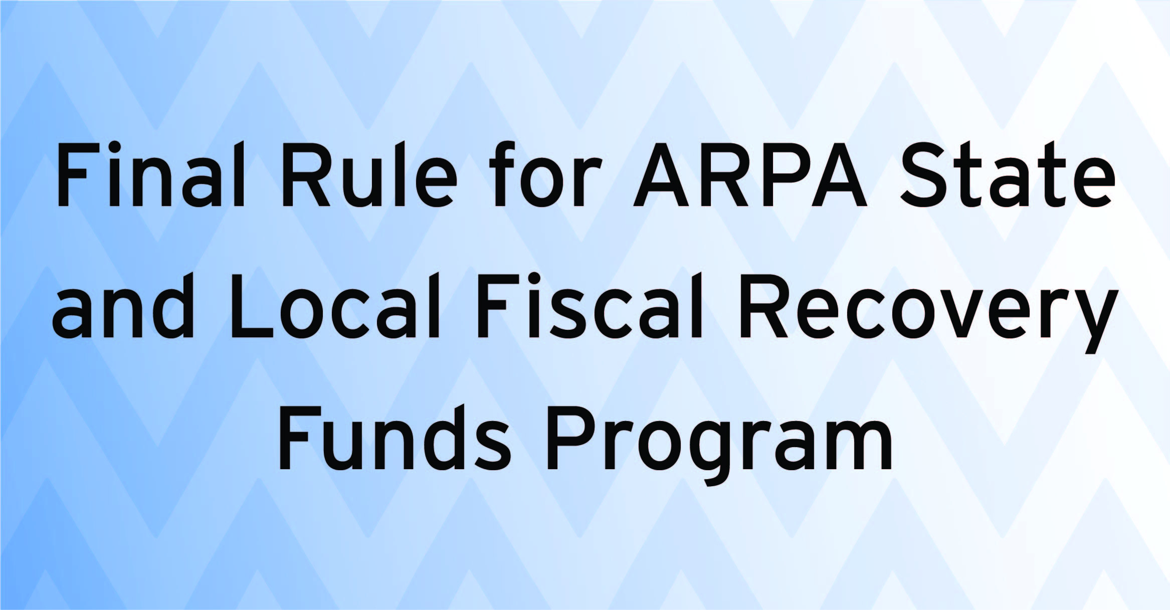 Final Rule for ARPA
