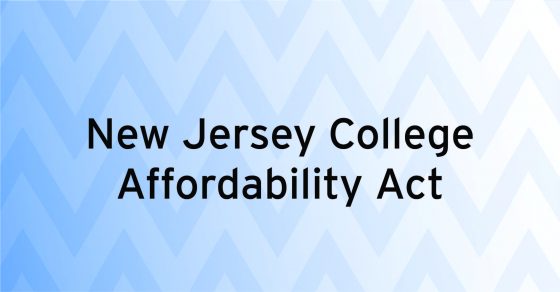 New Jersey College Affordability Act