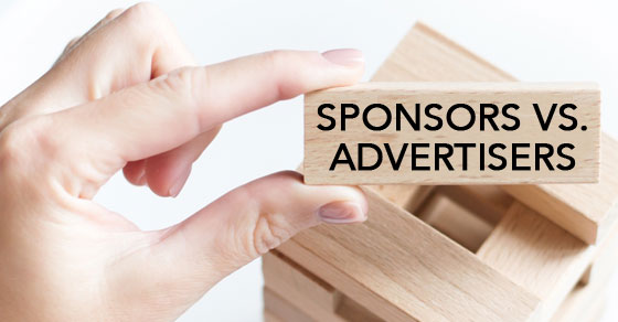 When are sponsorship and advertising payments subject to tax?