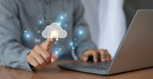 How do businesses report cloud computing implementation costs?
